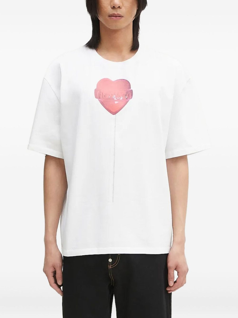 heart-balloon print T-shirt 1