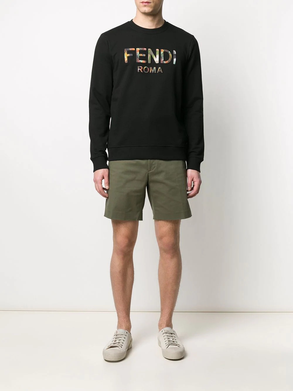 logo embroidered sweatshirt - 2