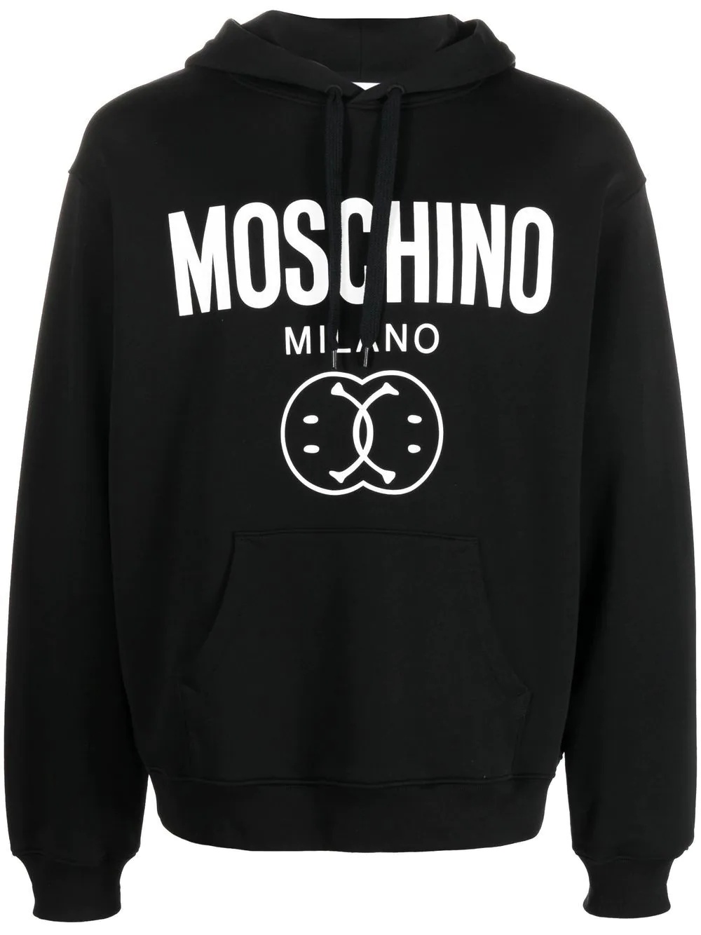 logo drawstring hoodie - 1