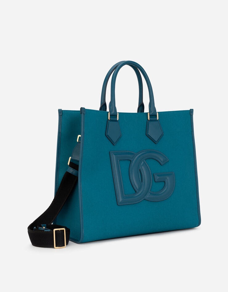 Canvas shopper with calfskin nappa details - 2