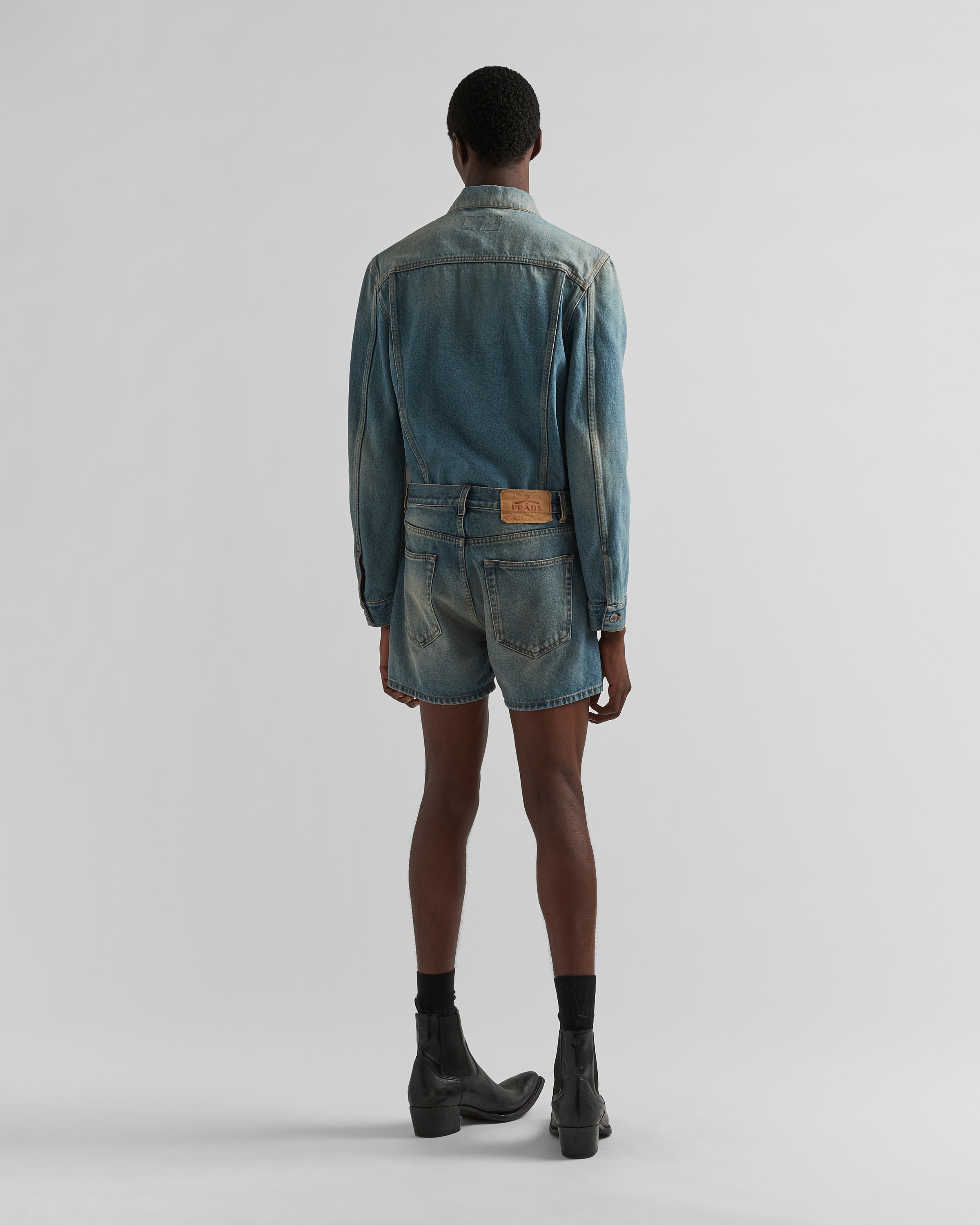 Denim blouson jacket - 5