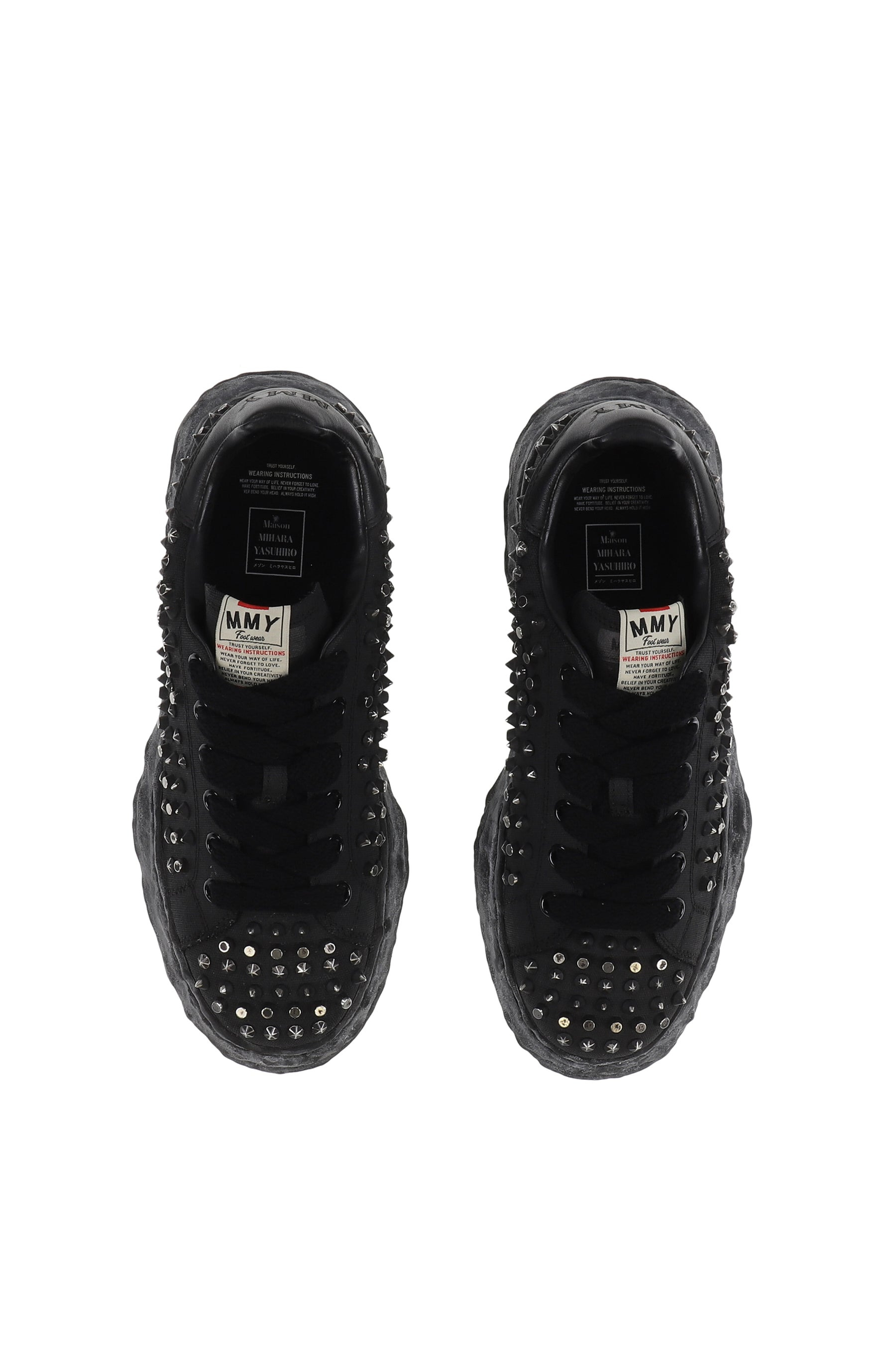 CHARLES STUDDED LOW / BLK BLK - 3