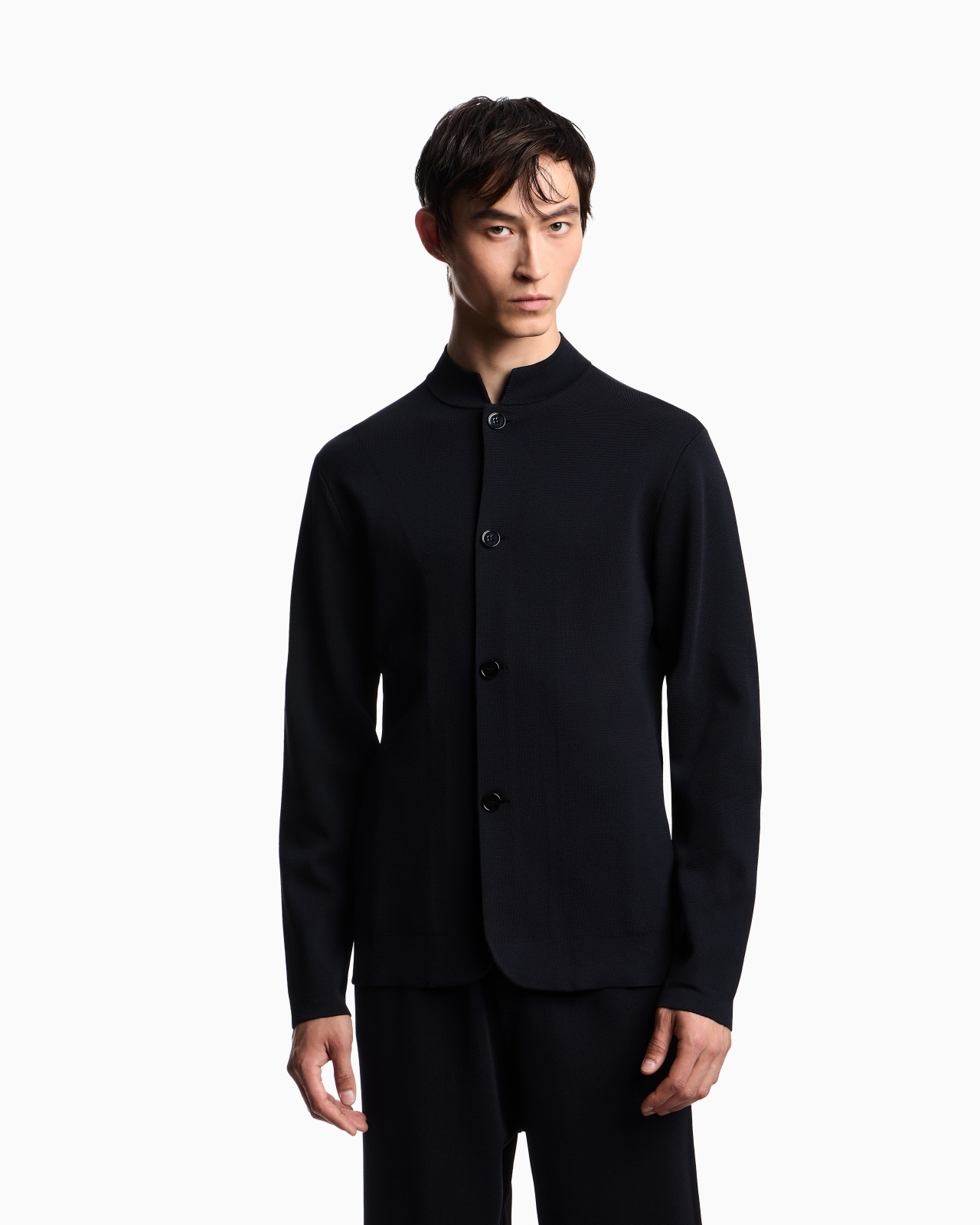 ICON KNITTED JACKET WITH GURU COLLAR - 4