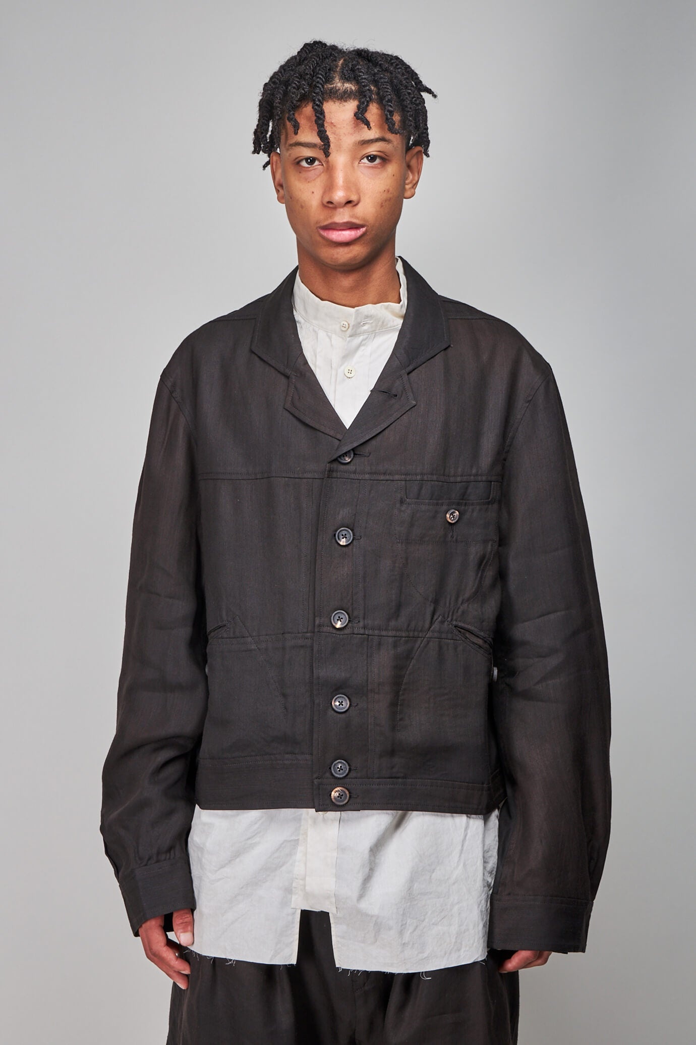 Ziggy Chen Classic Utility Jacket, brown | REVERSIBLE