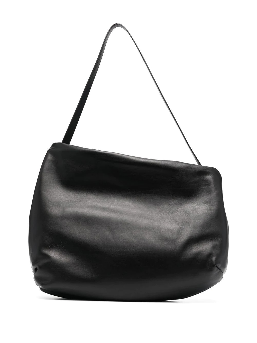 asymmetric calf-leather shoulder bag - 6