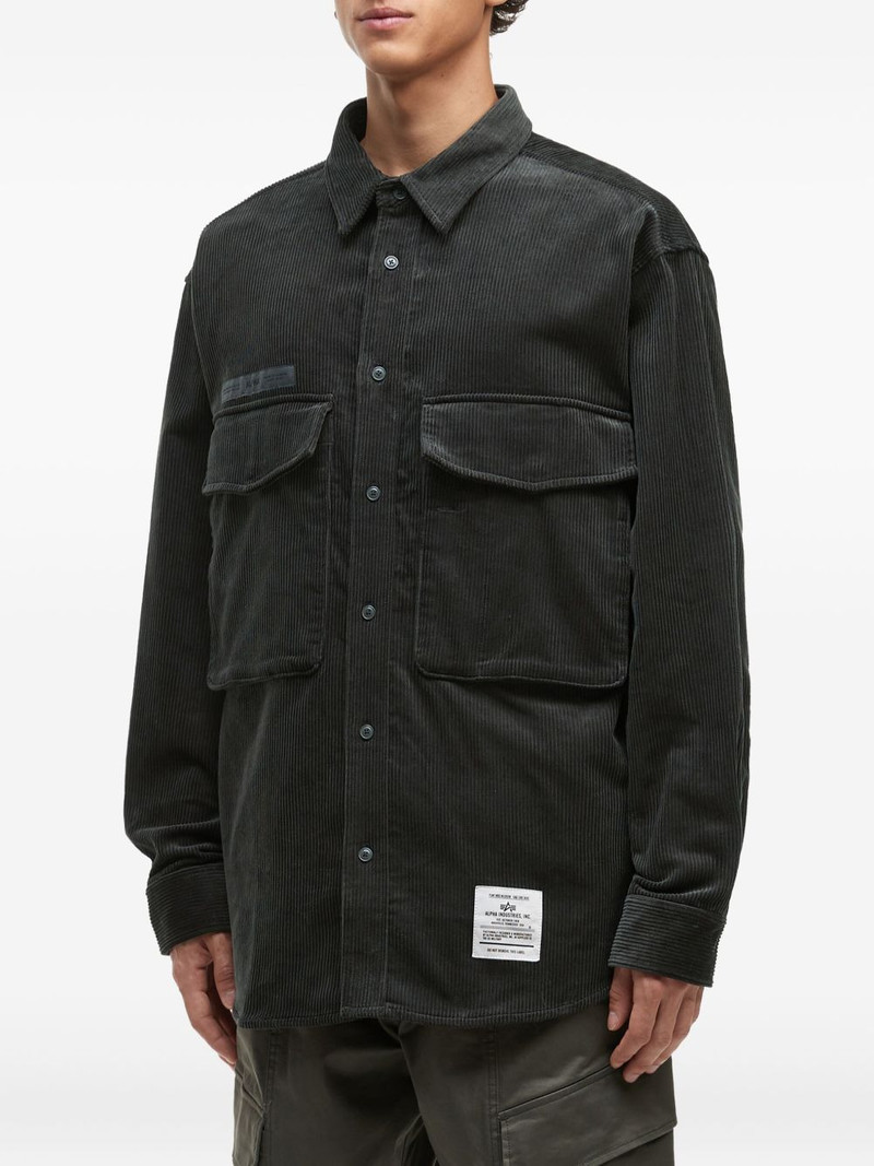 corduroy patch-pocket shirt 3