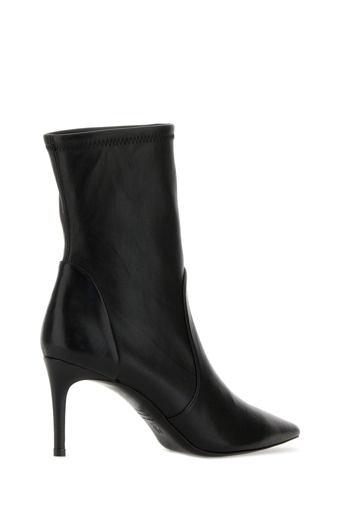 Black leather Stuart Power ankle boots - 3