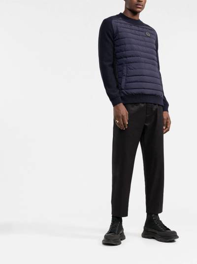 Canada Goose quilted-panel down sweatshirt outlook