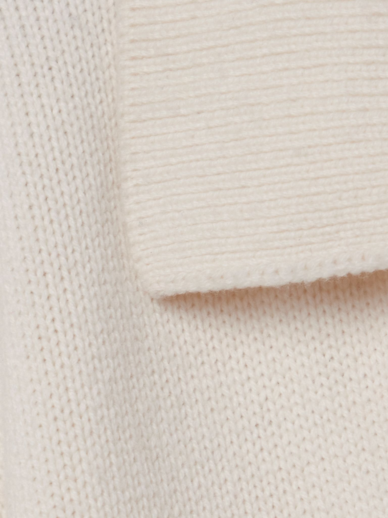 Cashmere polo sweater Ivory - 5