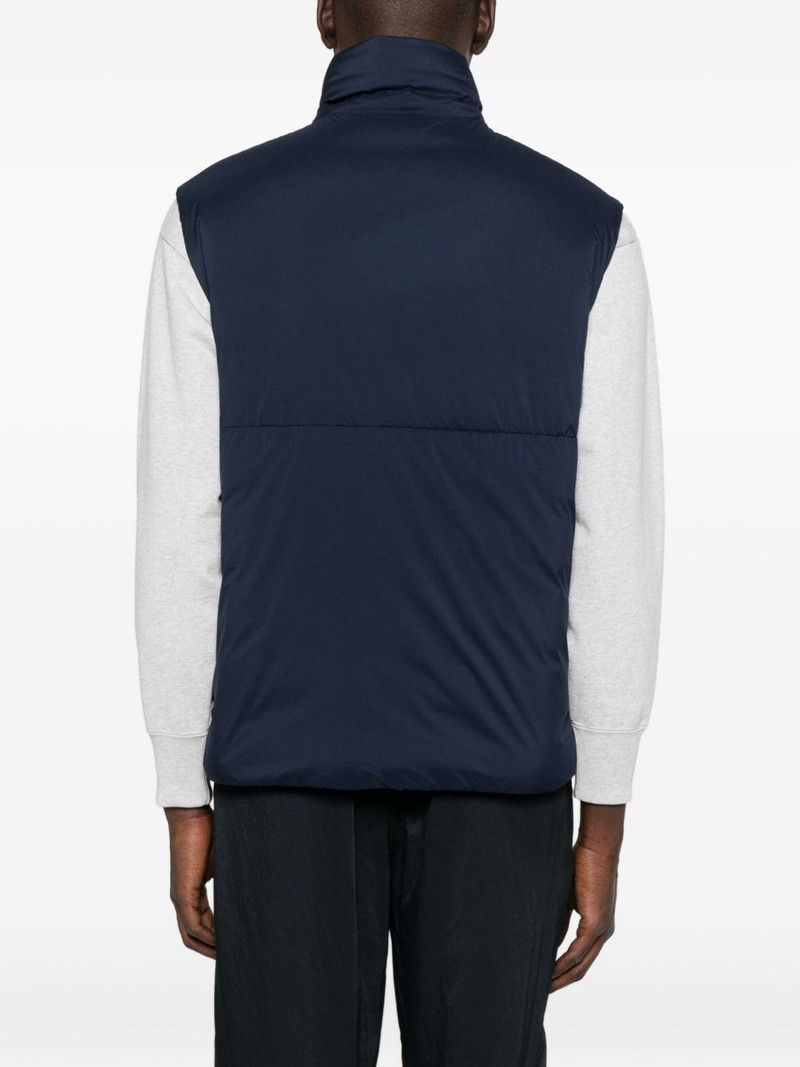 Lodge logo-patch quilted gilet 4