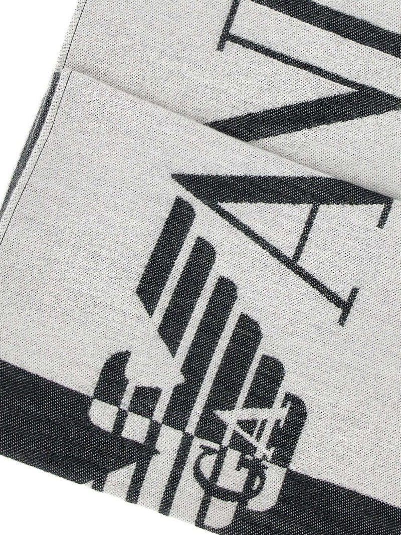 maxi logo fringed scarf 3