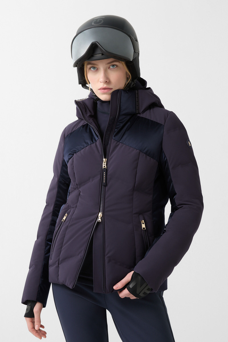 Delin down ski jacket in Navy blue 2