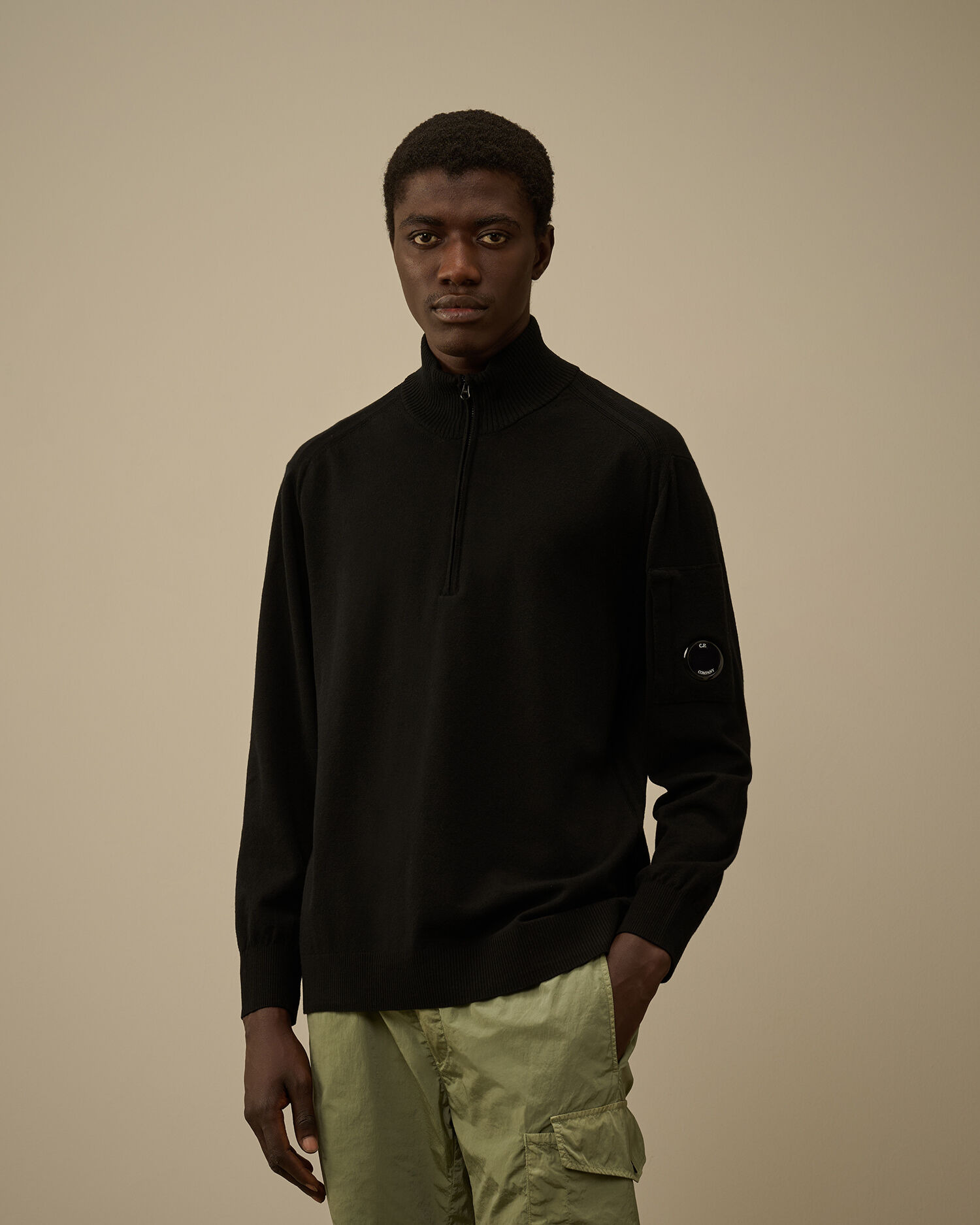 Extrafine Merino Wool Half Zip Sweater - 3