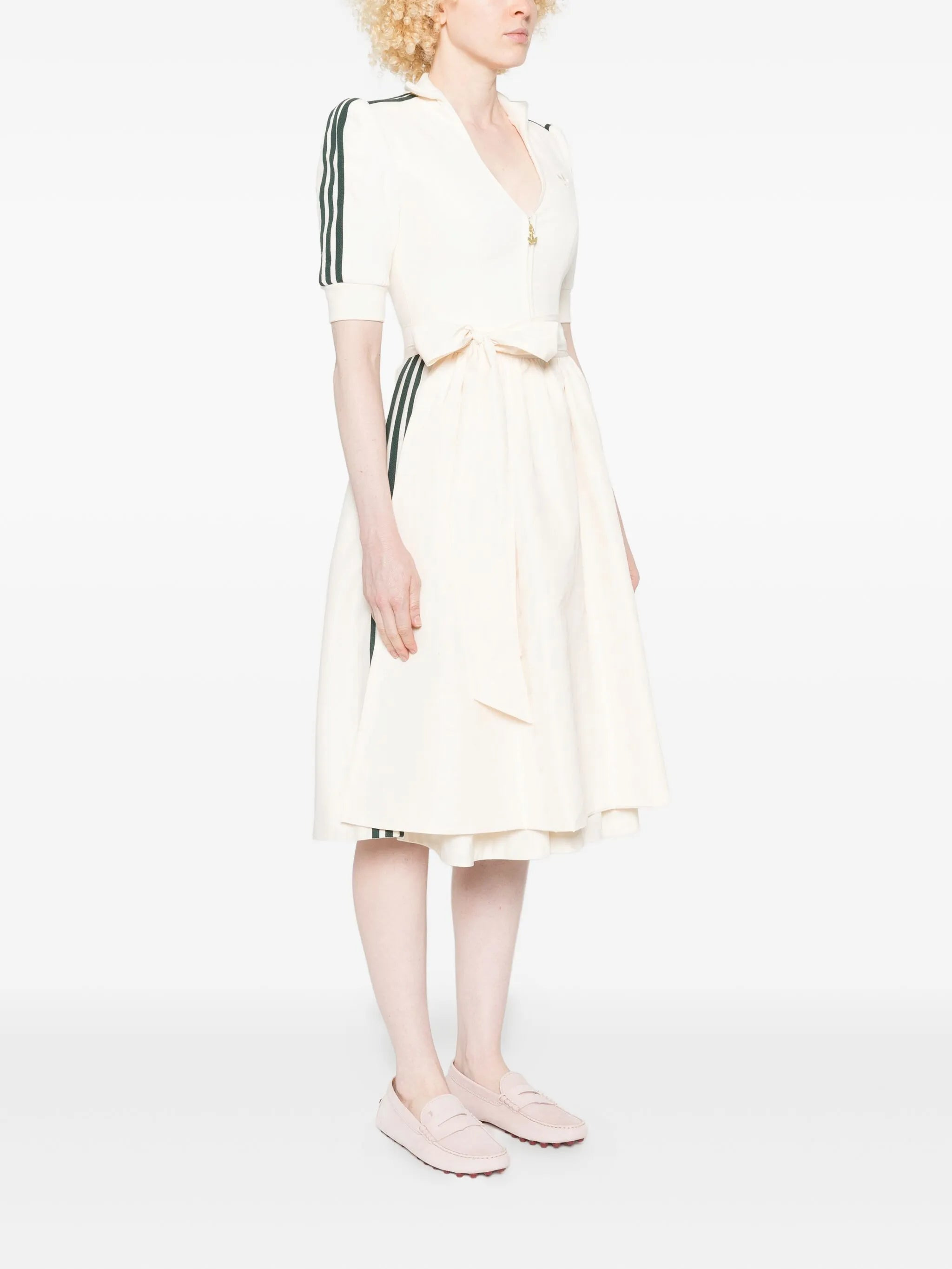 Adidas Three-stripe Zip-front Midi Dress - 4