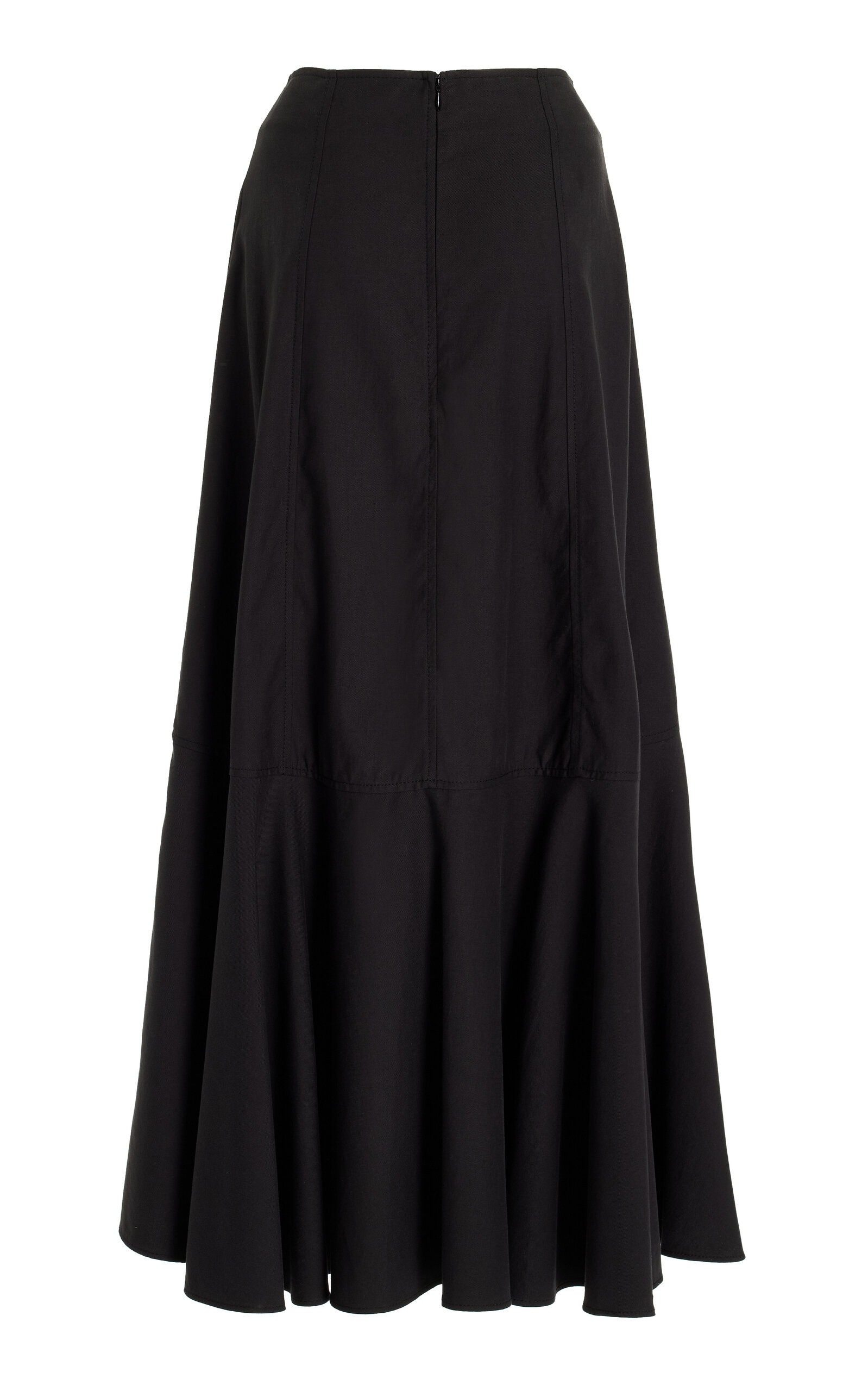 Sabina Cotton-Blend Midi Skirt black - 3