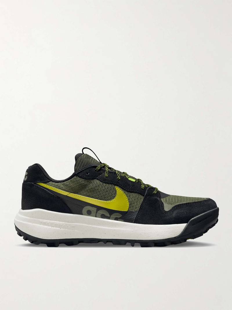 ACG Lowcate Leather-Trimmed Suede and Mesh Sneakers - 1