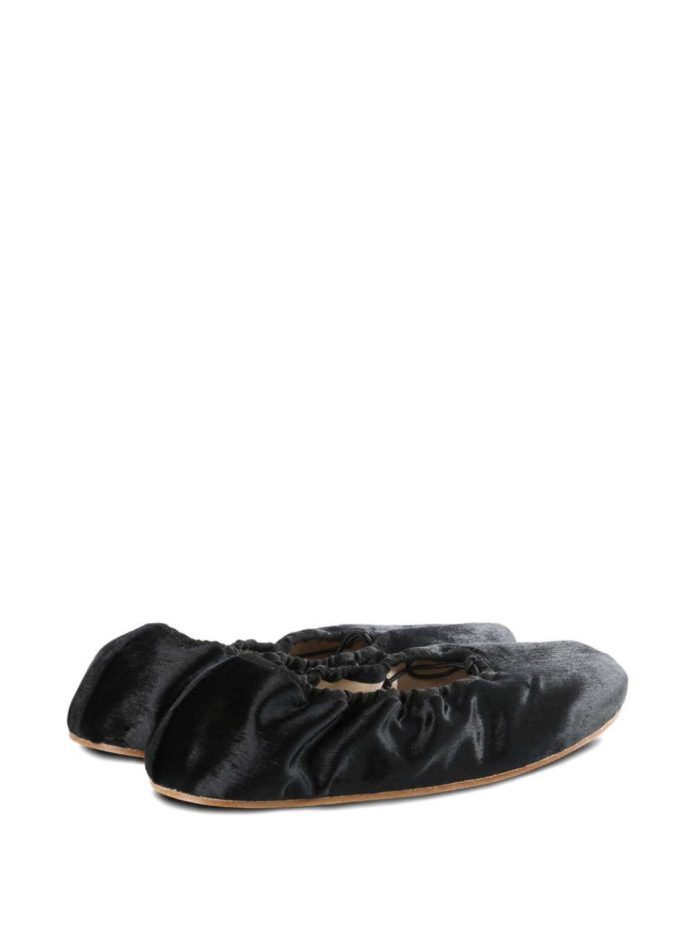 velvet ballet flats - 3
