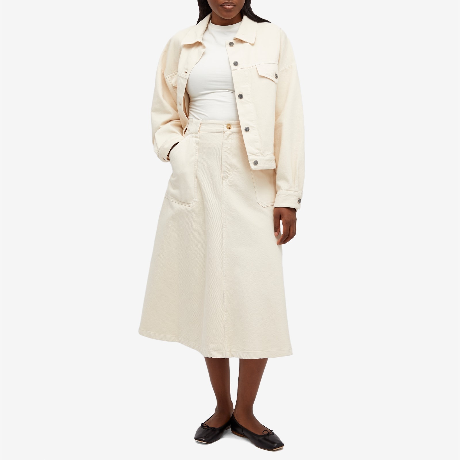 A.P.C. A.P.C. Laurie Midi Skirt | endclothing | REVERSIBLE