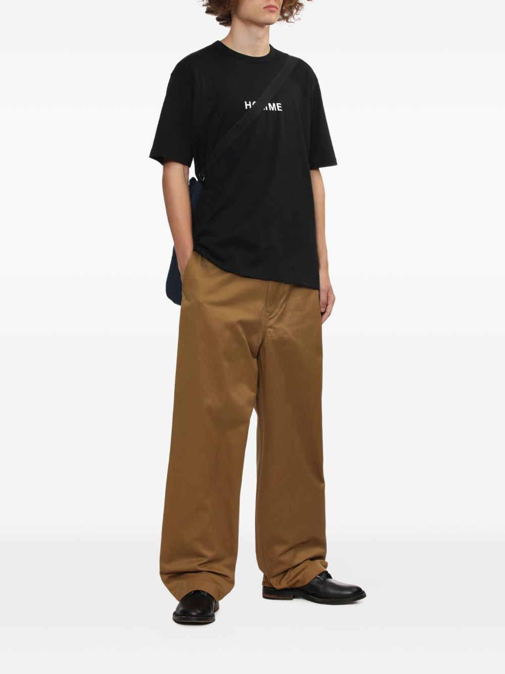 belt-detail wide-leg trousers - 2