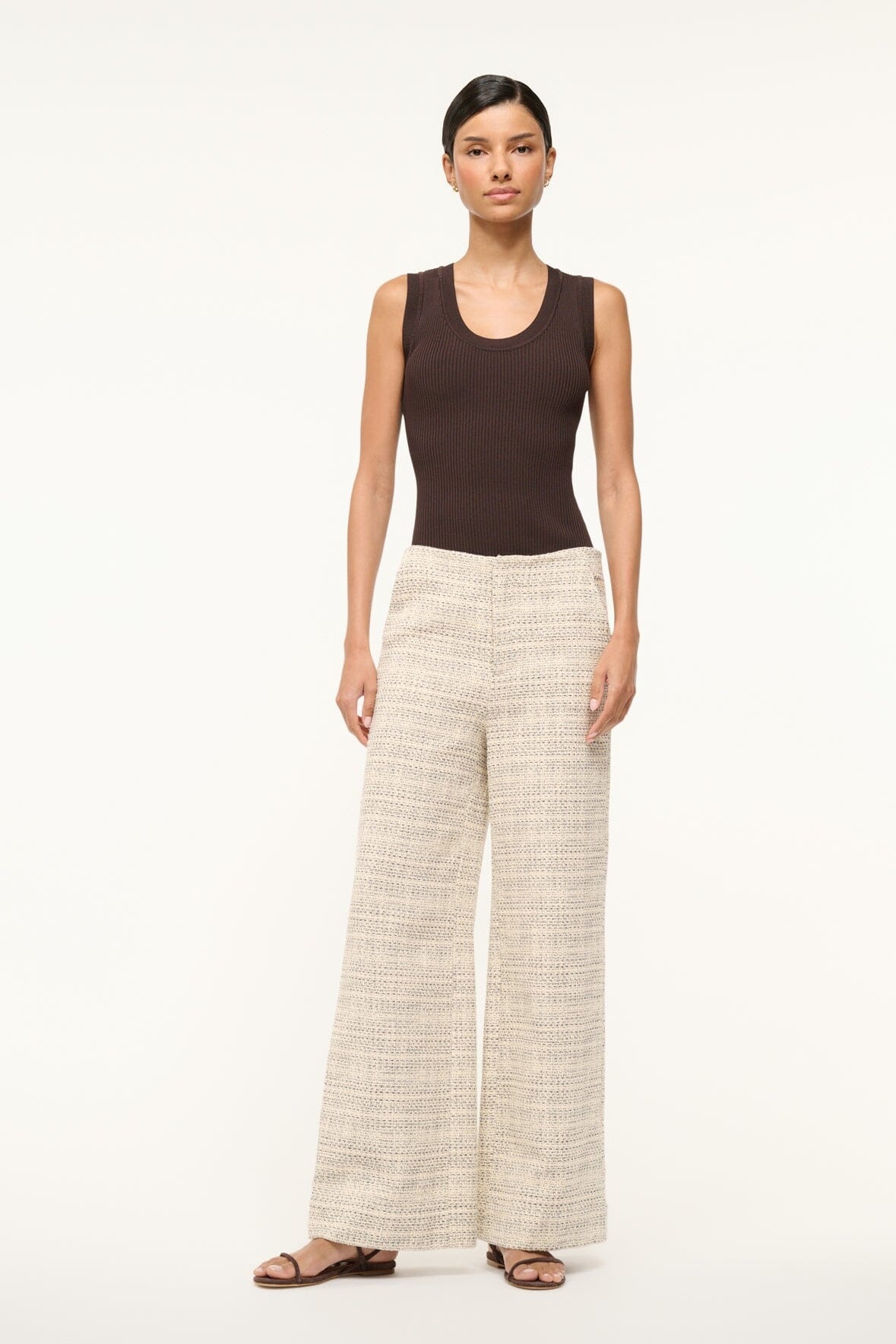 STAUD LILIA PANT IVORY MULTI - 4