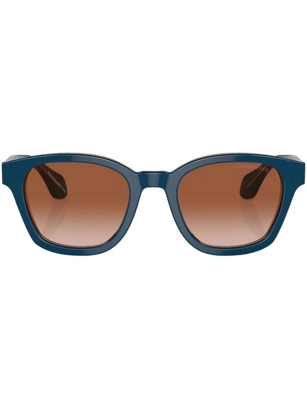 logo-print oversize-frame sunglasses - 1
