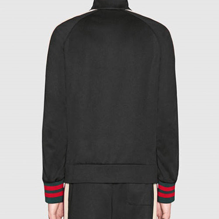 Gucci Technical Jersey Track Jacket Stripe Zipper Classic Black 474634-X5T39-1008 - 5