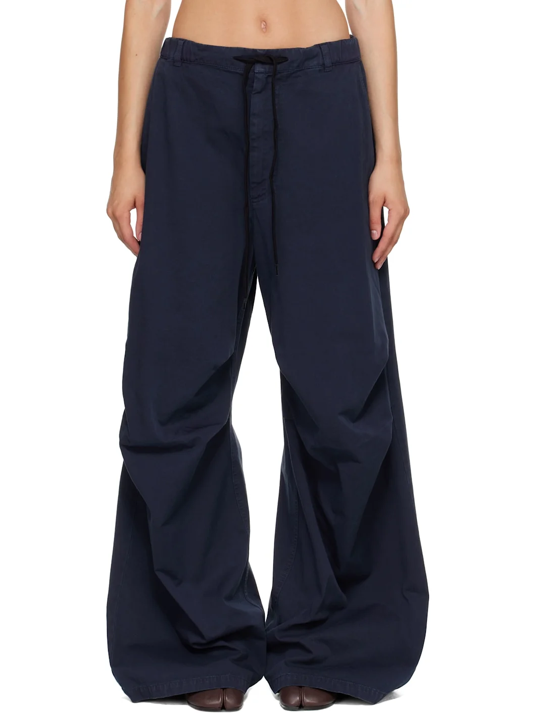 Navy Overdyed Trousers - 1