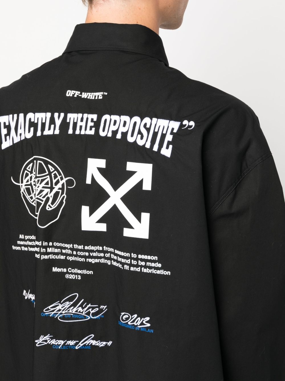 Exact Opp-print long-sleeve shirt - 5