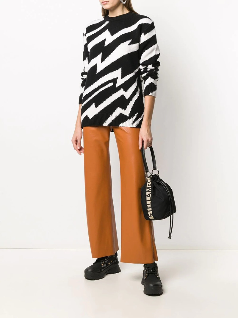 zigzag intarsia-knit 점퍼 3