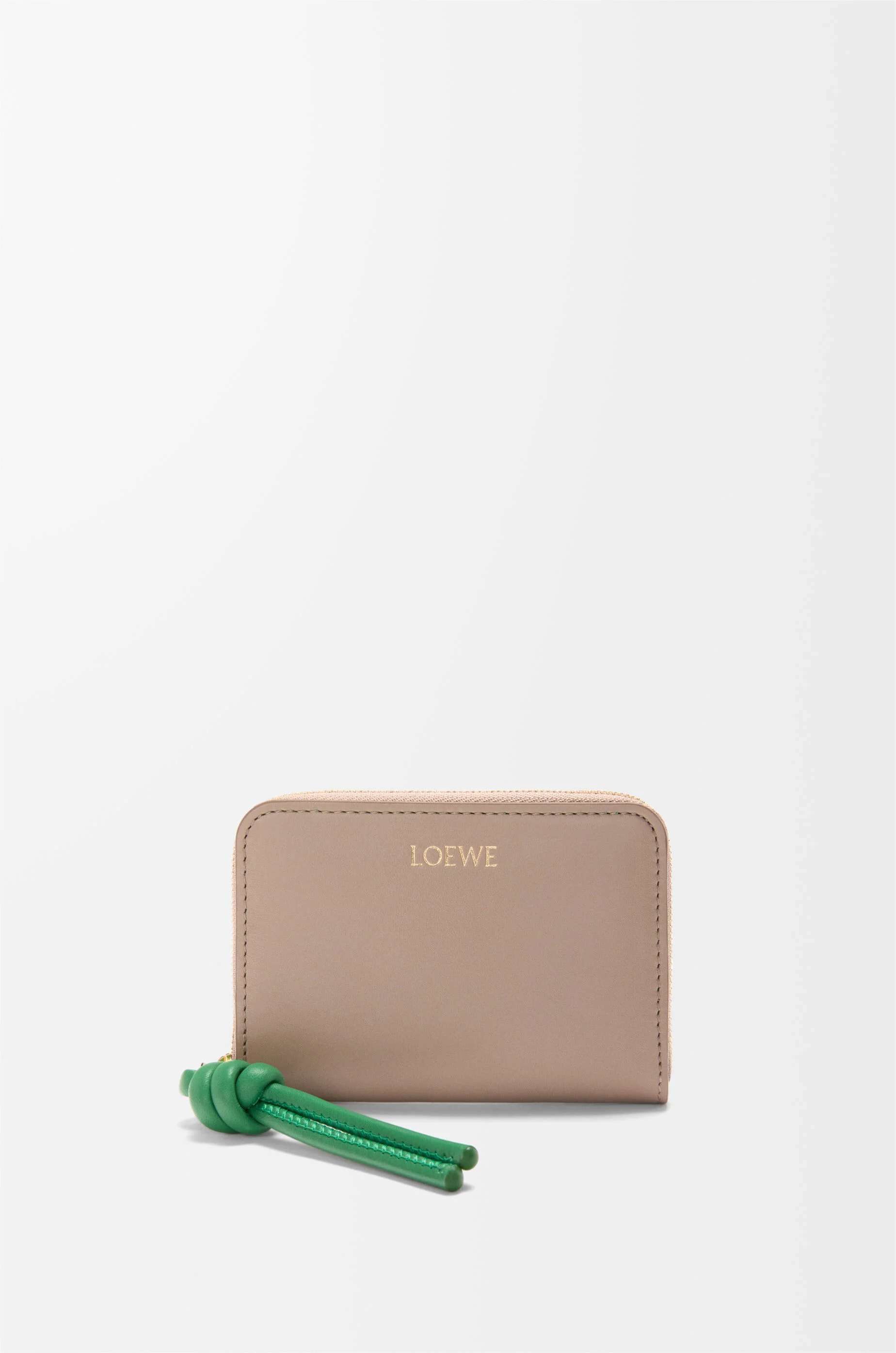 Zipped coin purse in shiny nappa calfskin - 1