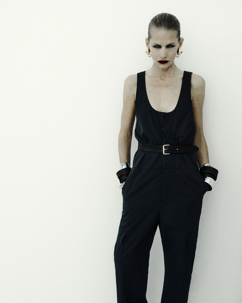 SAINT LAURENT cassandre jumpsuit in cotton twill outlook