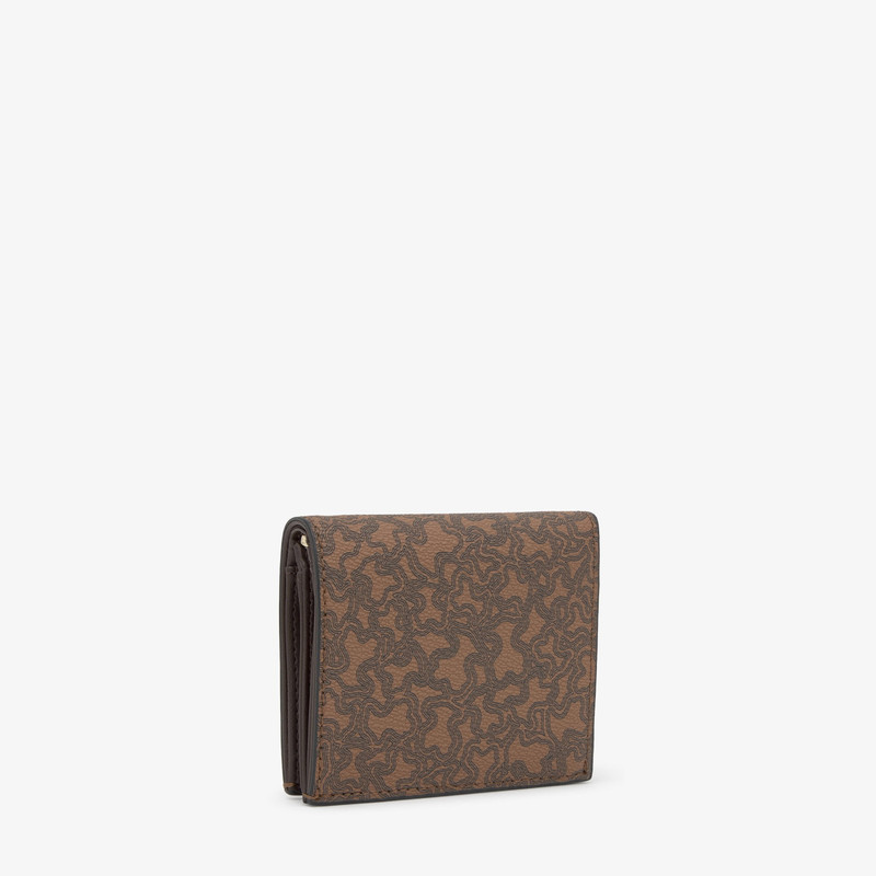 TOUS Small brown Card wallet TOUS Kaos Mini Lines outlook