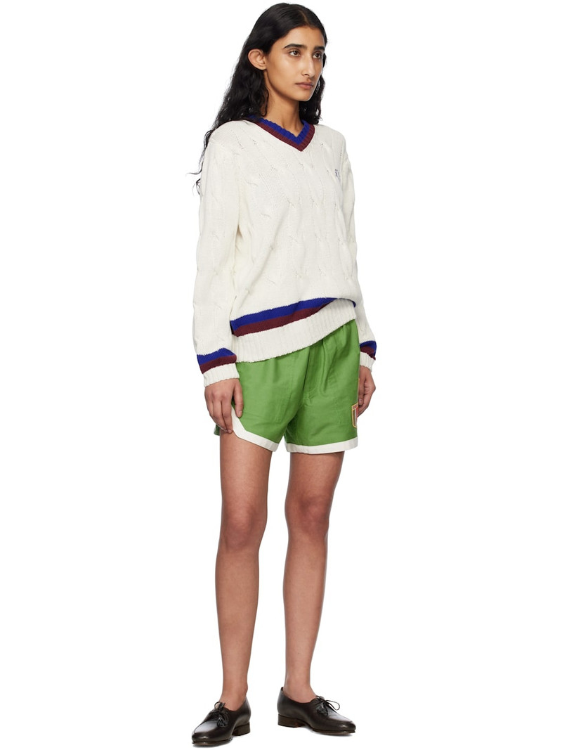 BODE White Tennis Sweater outlook