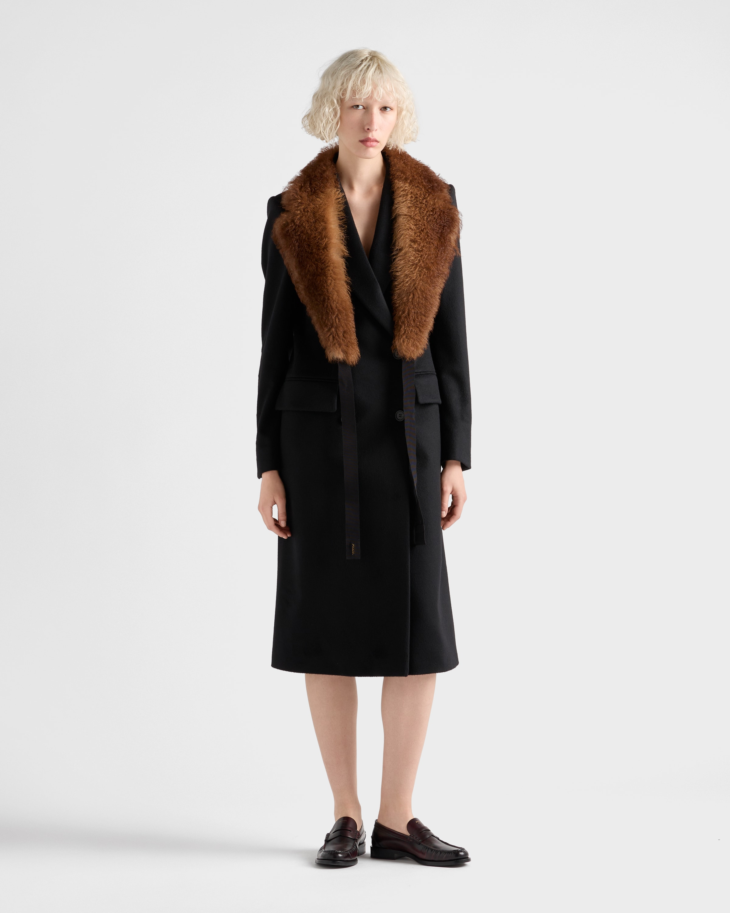Double-breasted cashmere coat - 2