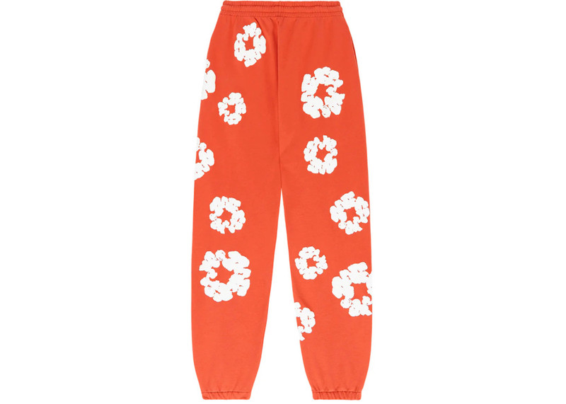 DENIM TEARS Denim Tears The Cotton Wreath Sweatpants Orange outlook