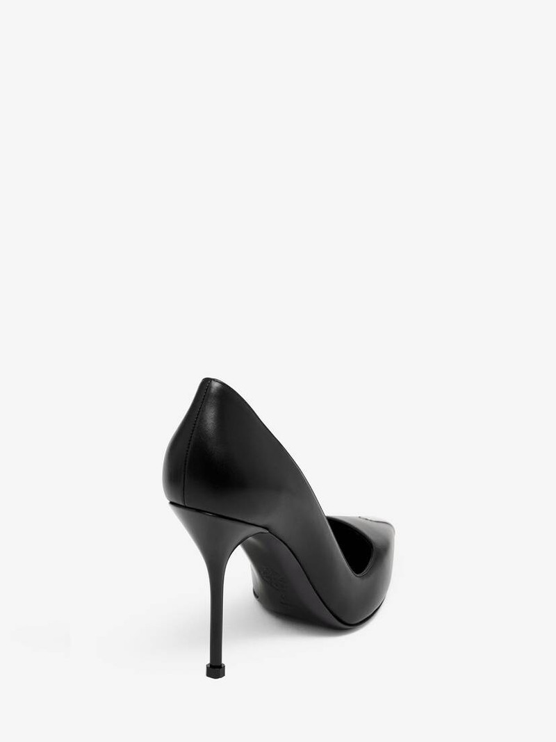 Black/silver의 여성 펑크 펌프 3