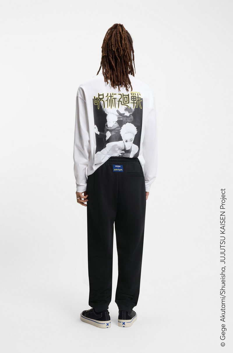 HUGO X JUJUTSU KAISEN TRACKSUIT BOTTOMS IN COTTON TERRY 5