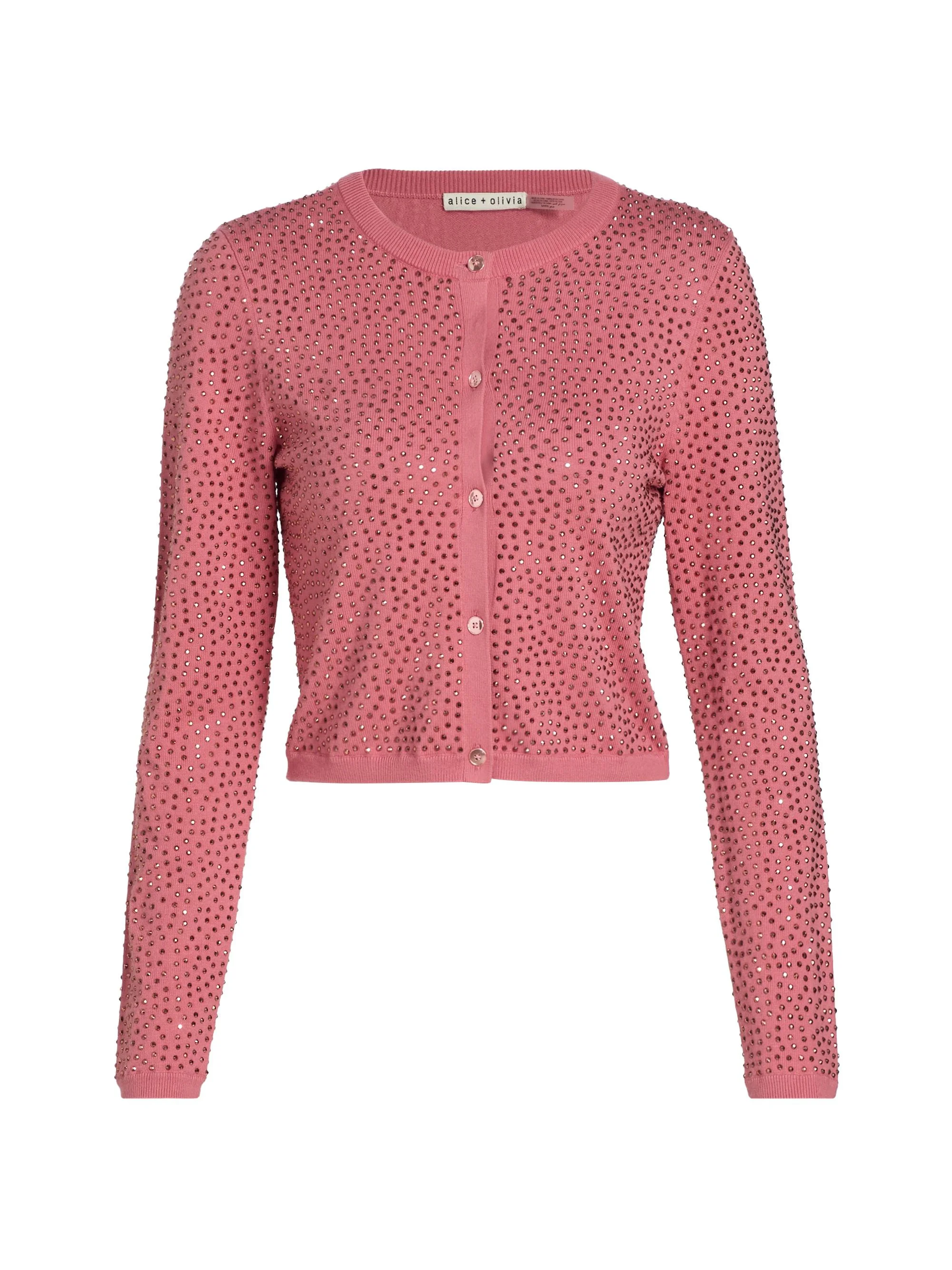 Women's Carson Embellished Cardigan - Deep Rose Gold - 1