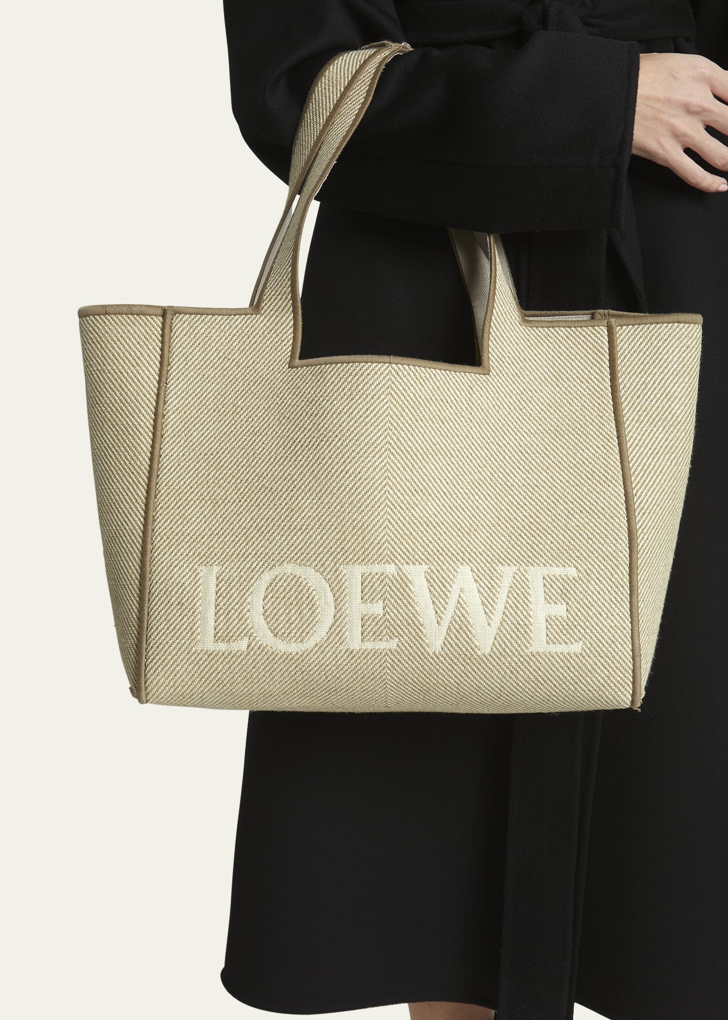 Small Canvas Jacquard Tote Bag - 2