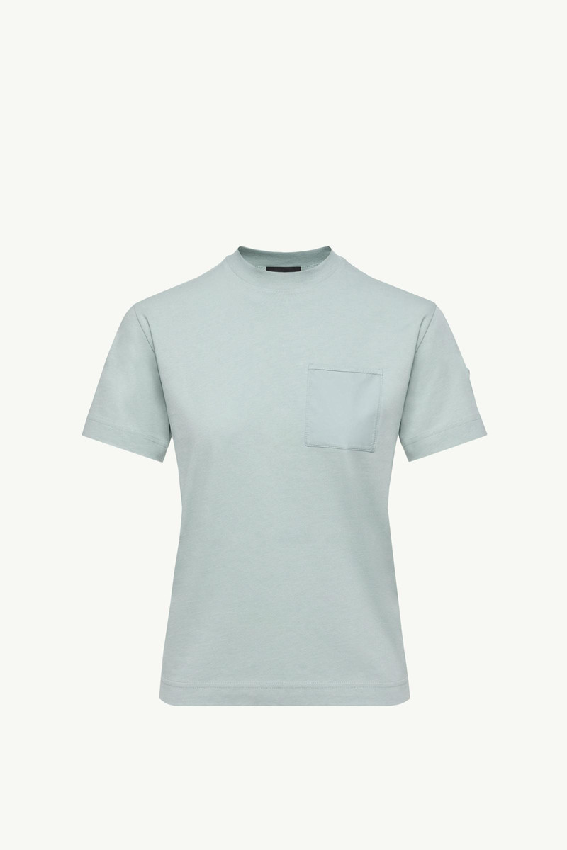 Cotton Jersey T-Shirt with Pleated Pocket 1