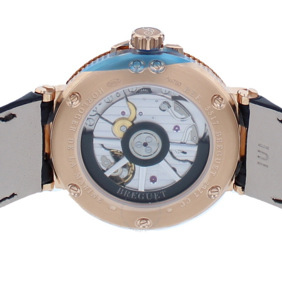 Breguet Marine Automatic Silver Dial Men's 18kt Rose Gold Watch 5517BR/12/9ZU - 6