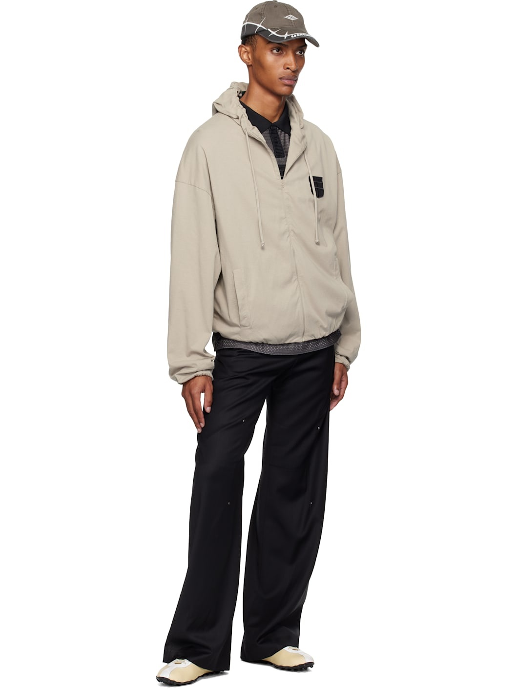 Taupe Crest Jersey Hoodie - 4