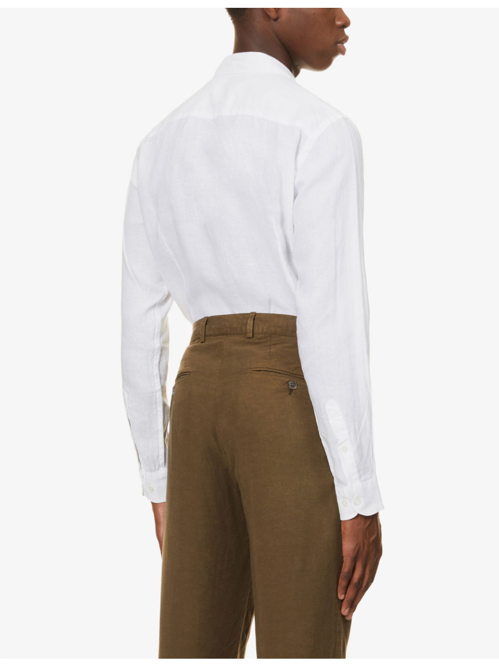 Giles regular-fit linen shirt - 4