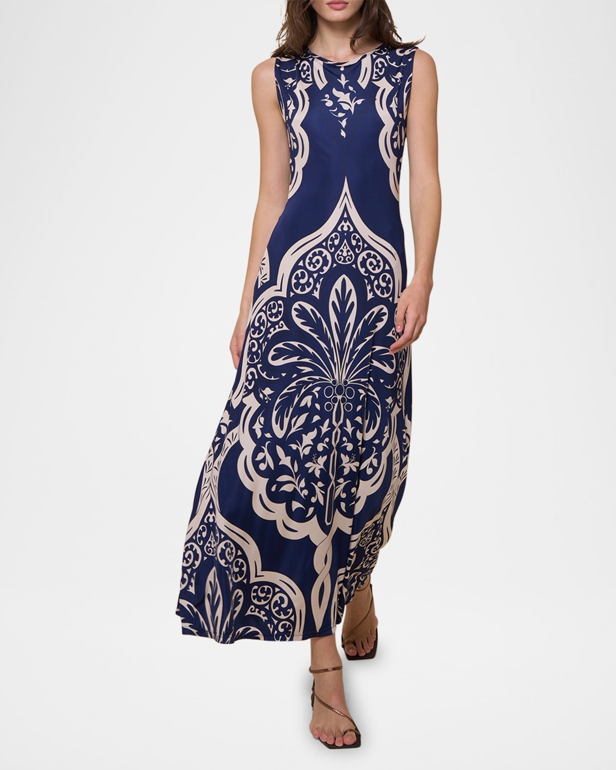 Voyage Reversible Twist-Front Cut-Out Maxi Dress - 4