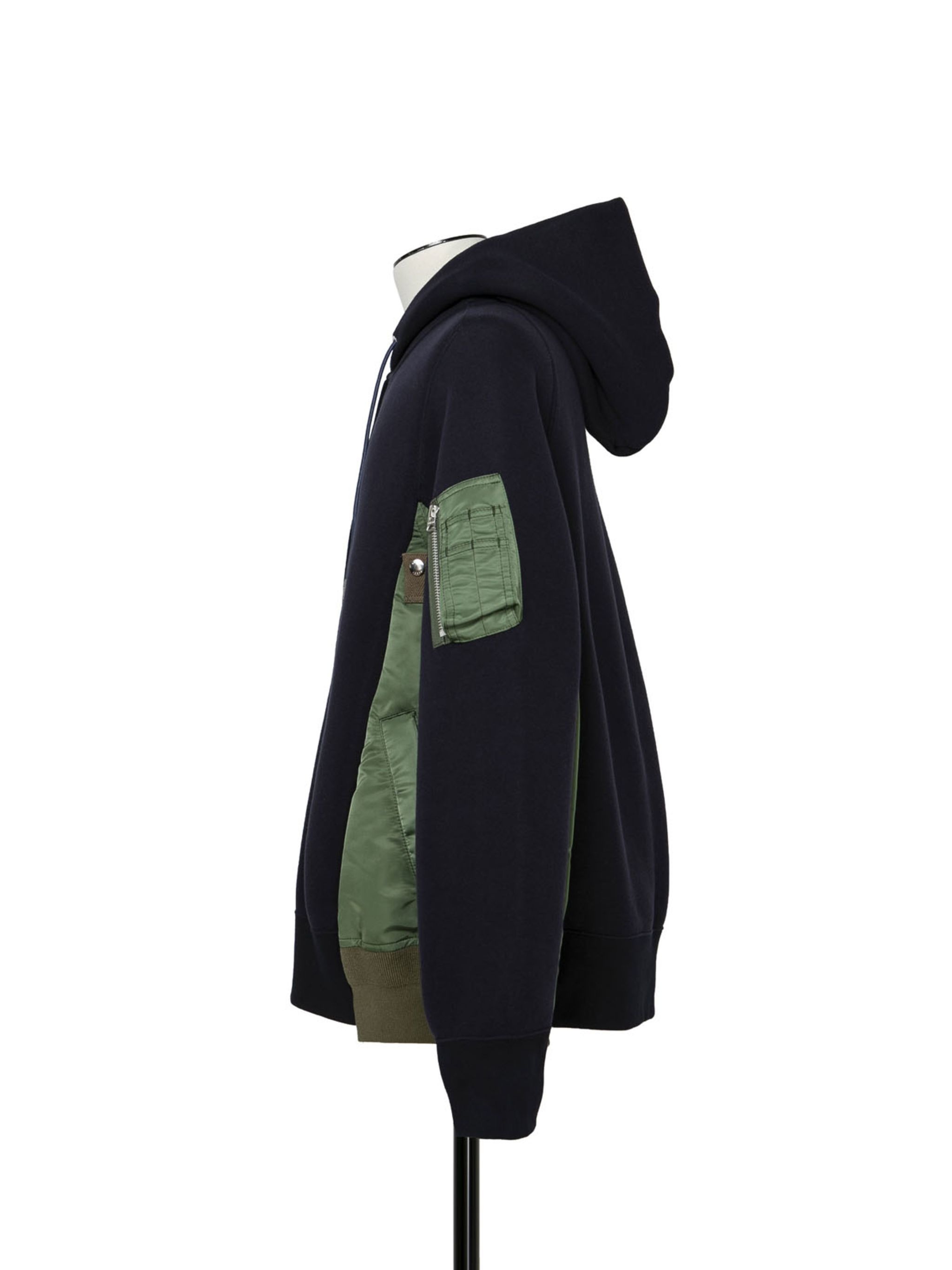 Sponge Sweat x Nylon Twill Hoodie - 2