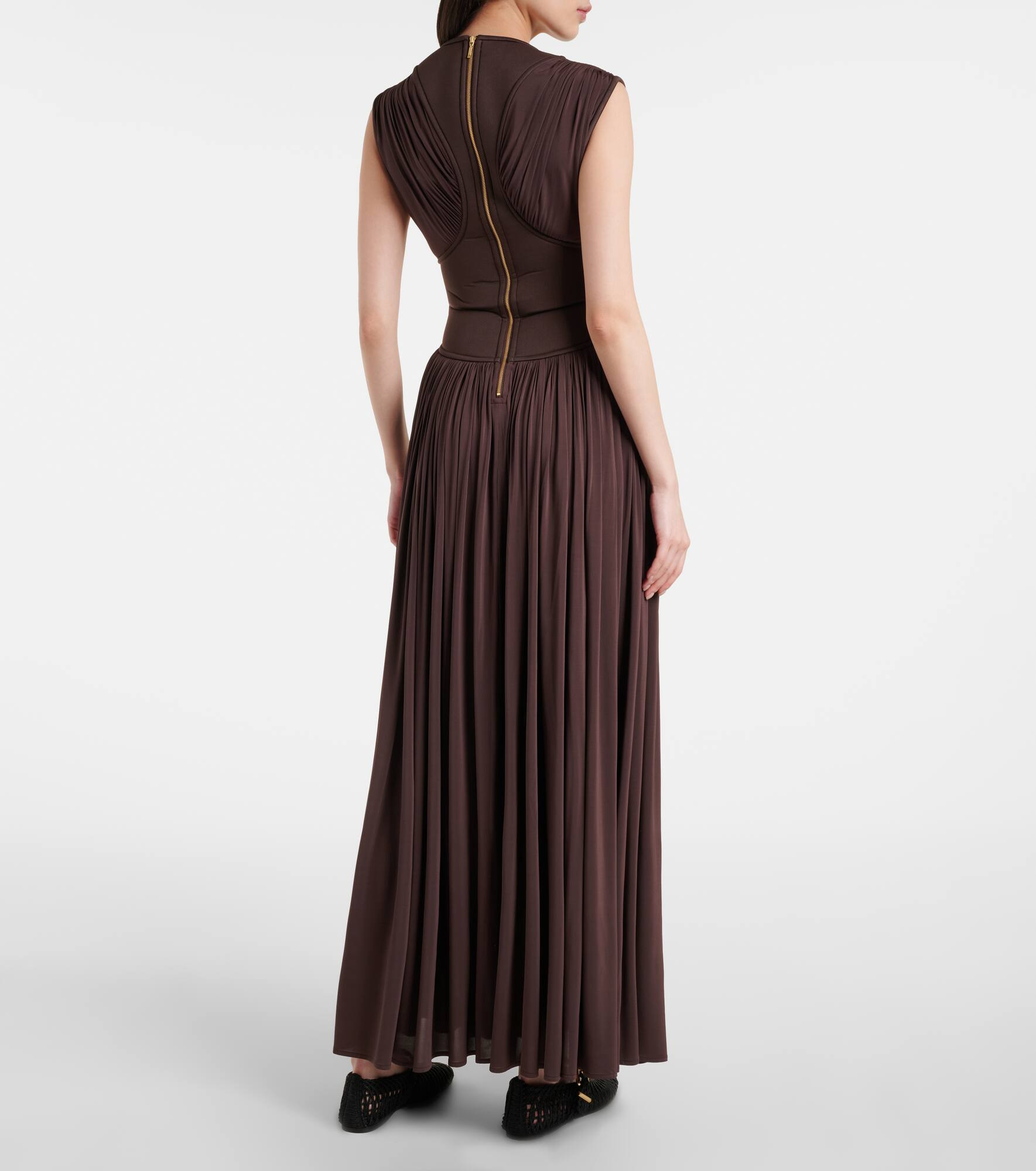 Illuminate gathered maxi dress - 3