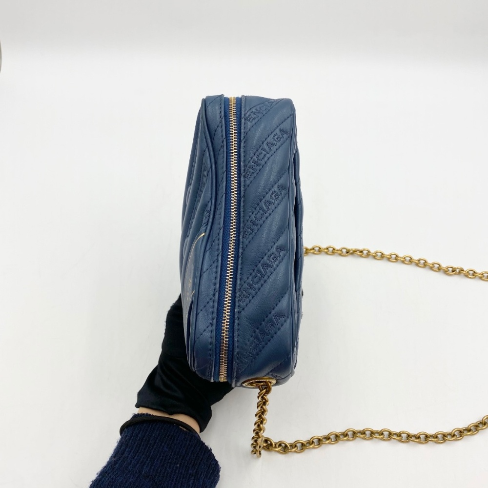 Balenciaga Blue Blanket Chain Crossbody Bag - 5