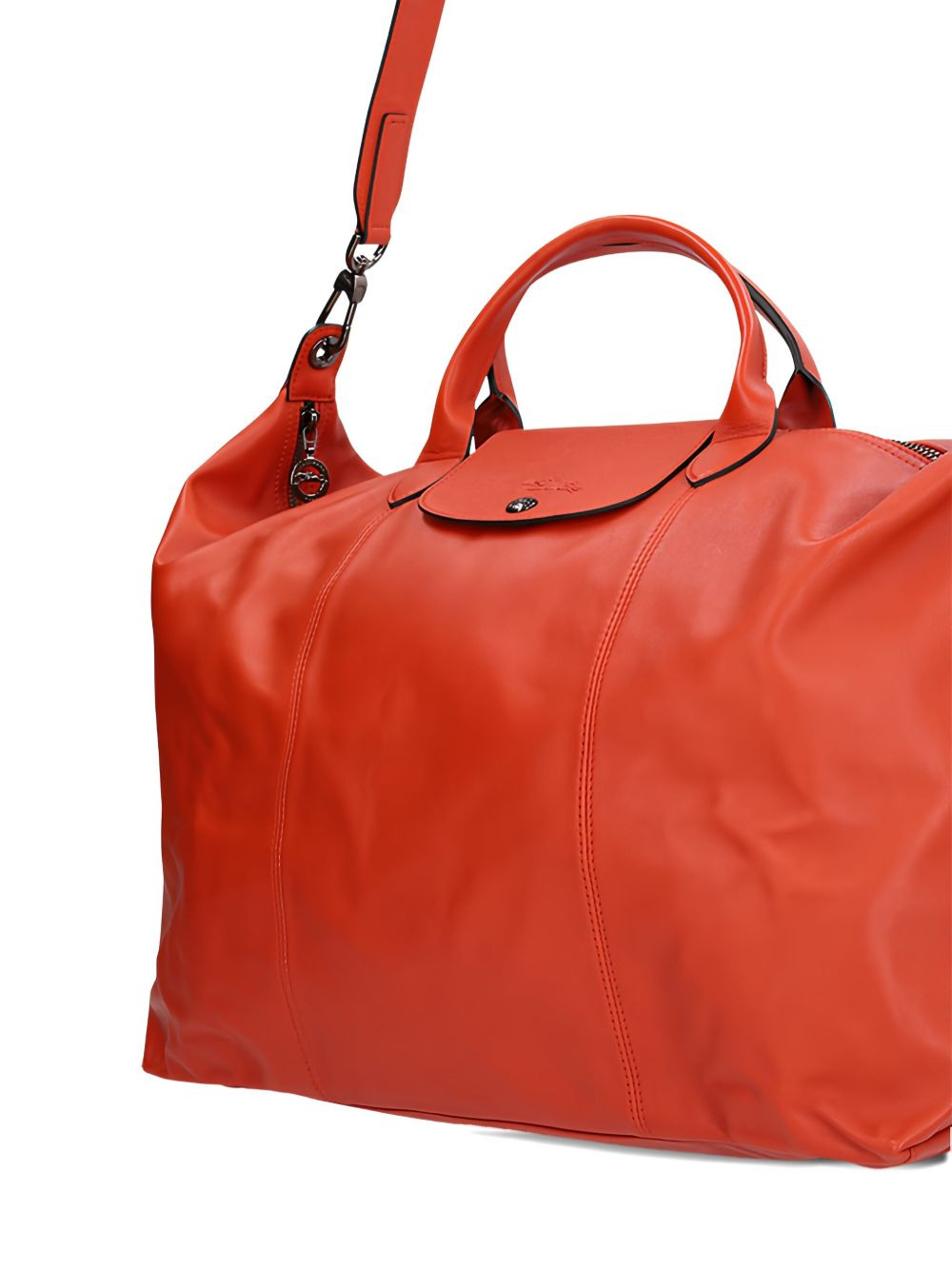 leather top-handle luggage - 3
