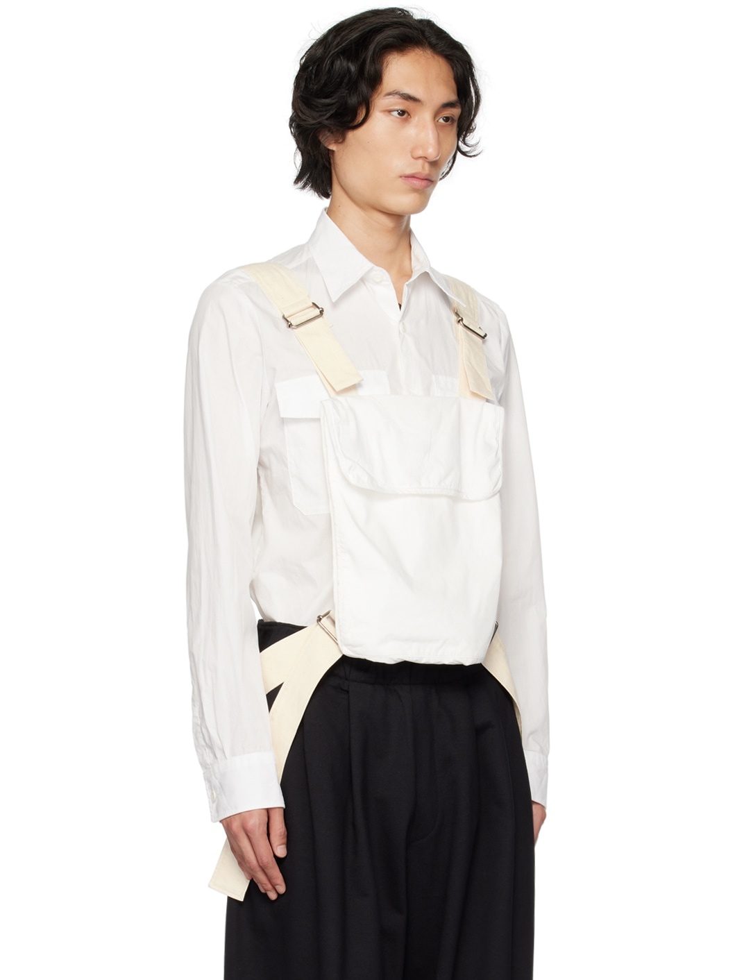 White Utility Shirt - 2