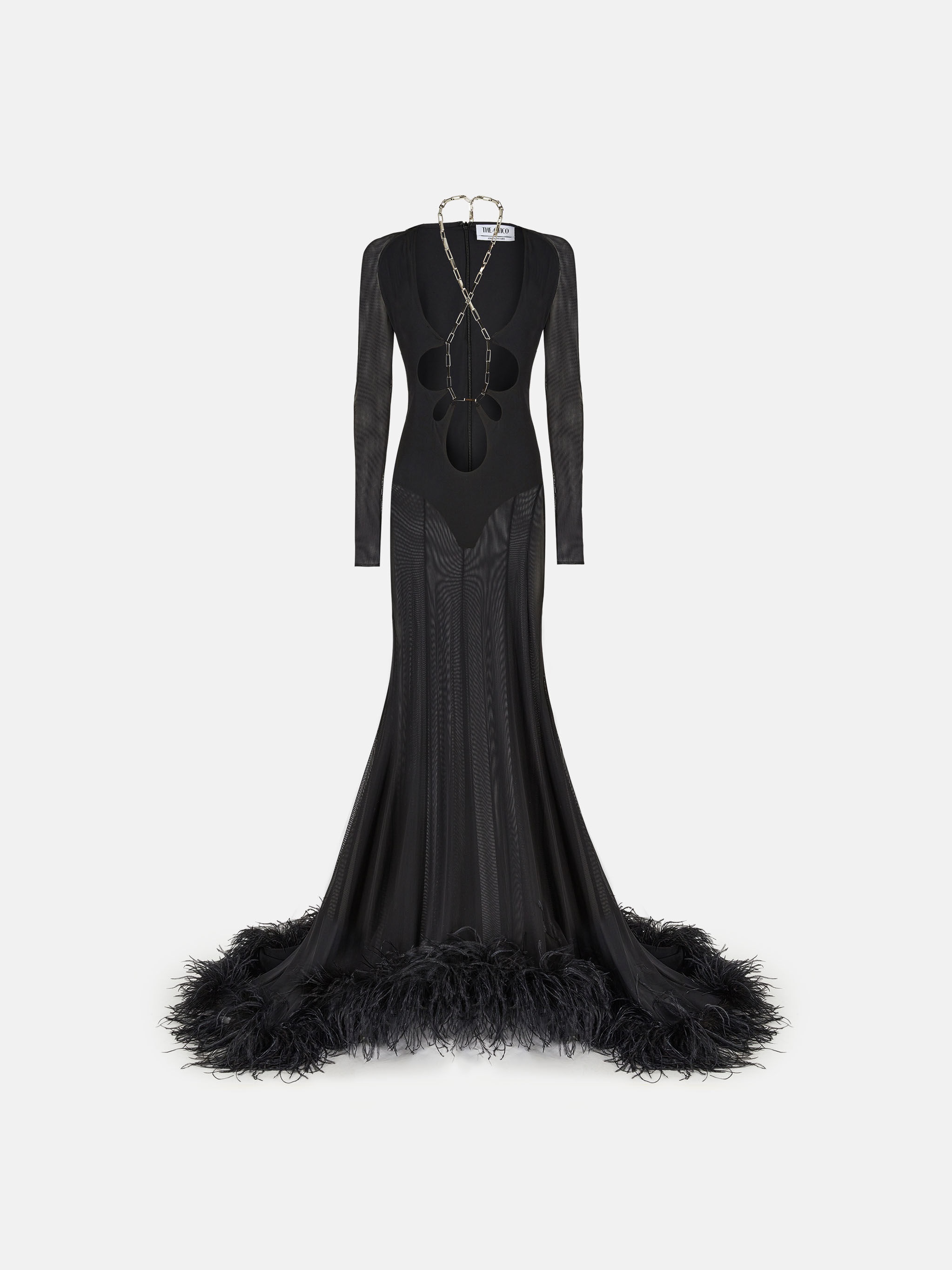 ''KAREN'' BLACK LONG DRESS - 1